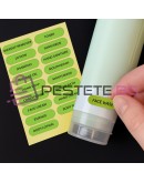 Козметична чанта за пътуване с шишета и стикери